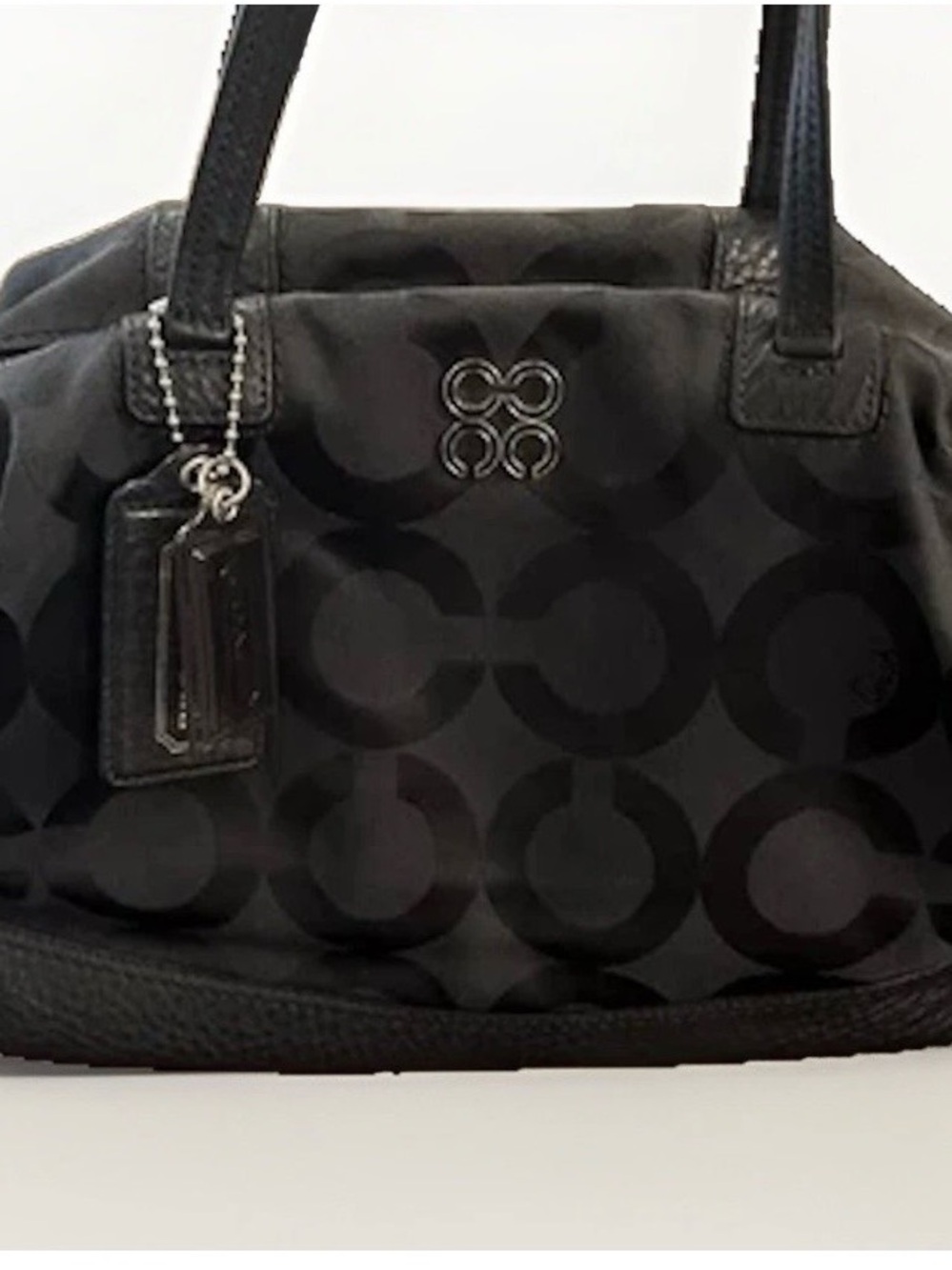 Coach 14963 Julia Opt Art Signature C Slouchy Satchel/tote/purse/bag - Black Y2K